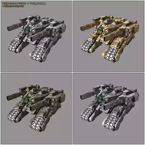 SF Drone Tank - MX5 Low-poly 3D model