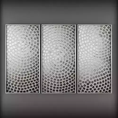 Picture Frames Low-poly 3D model