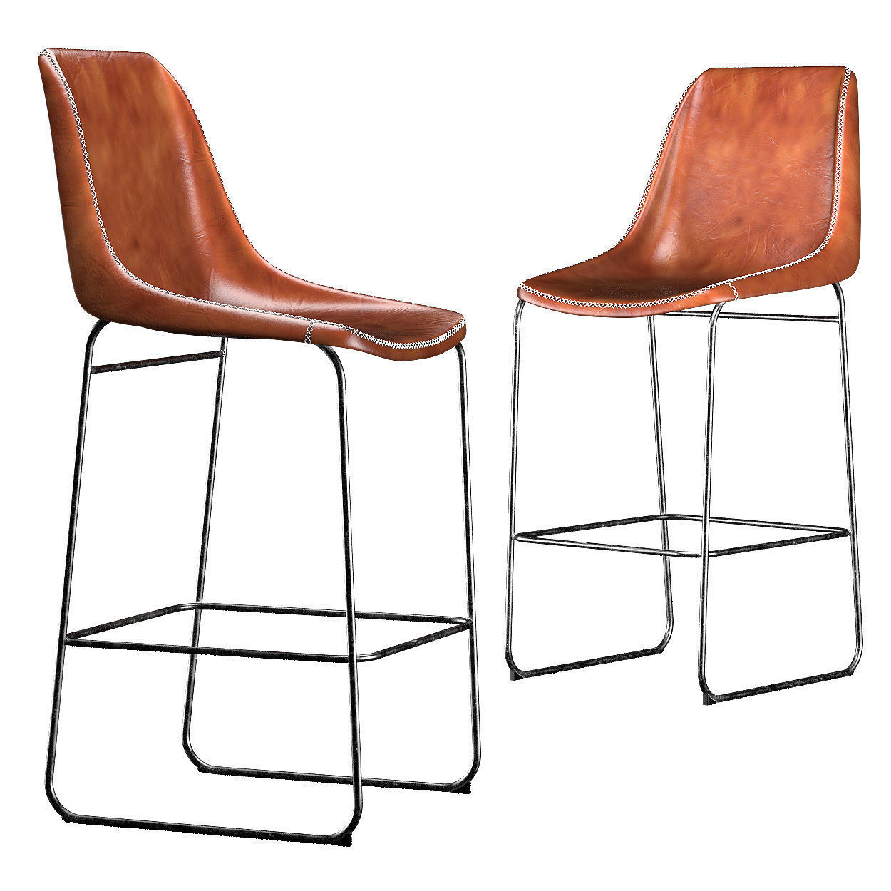 WATERLOO Chair Low-poly 3D model_4