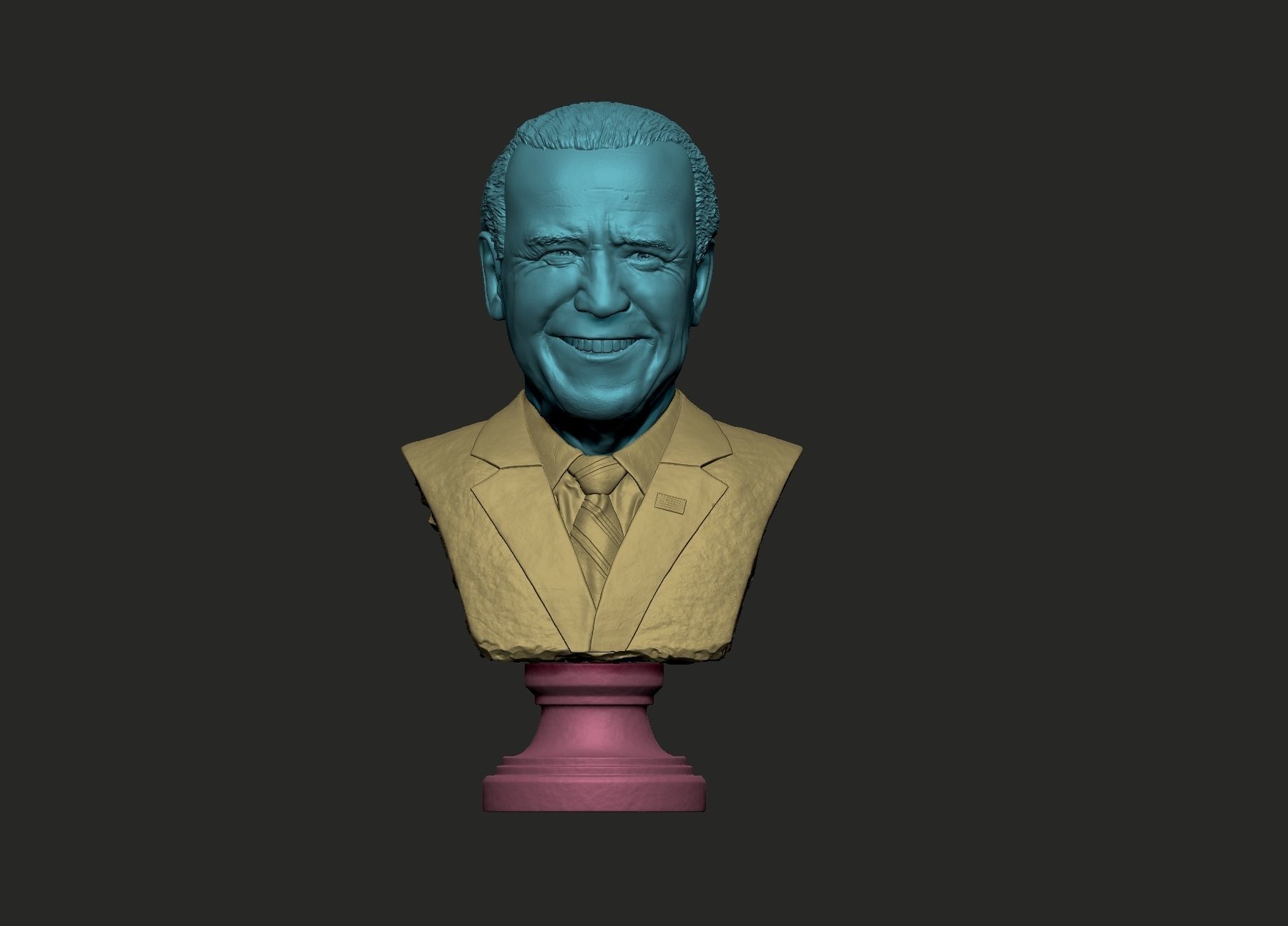 Joe Biden US president bust 3D print model_7