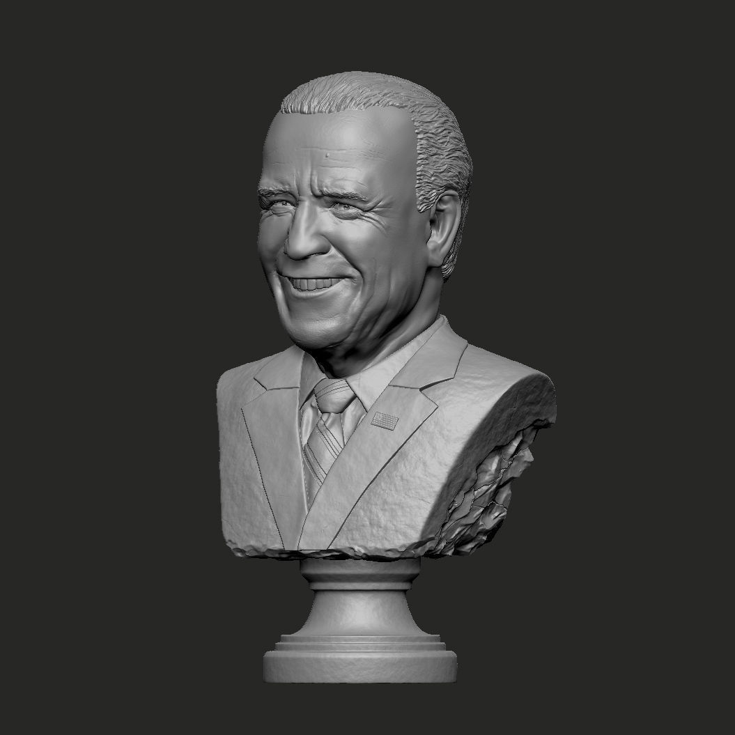 Joe Biden US president bust 3D print model_2