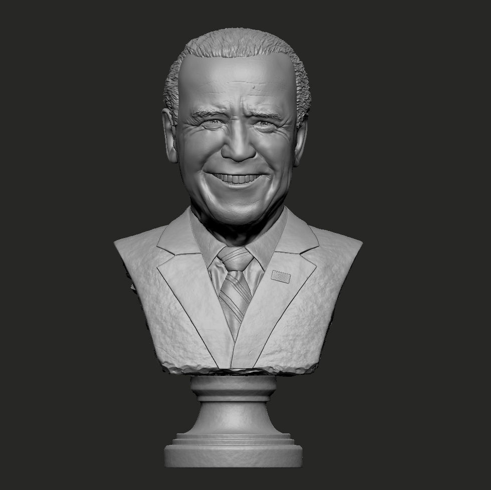 Joe Biden US president bust 3D print model_1