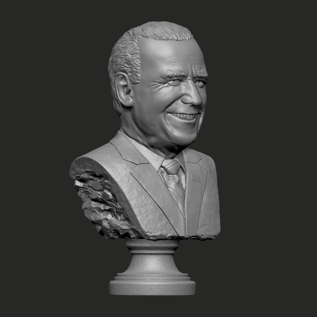 Joe Biden US president bust 3D print model_6