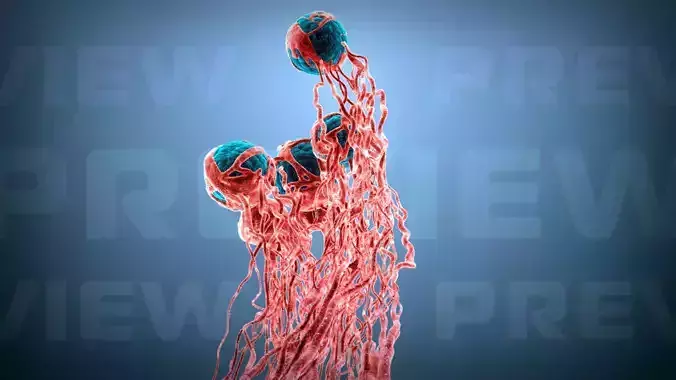 Cancer Growth 2 Static Hipoly 3D model