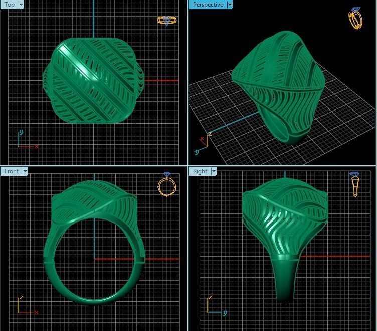 Ring R0293 3D print model_2