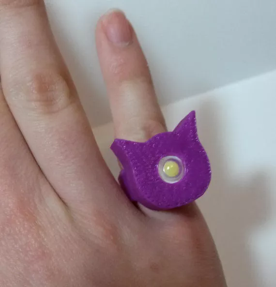 Light-up Cat Ring Free 3D print model