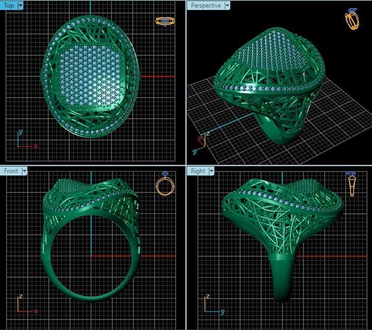 Ring R0298 3D print model_2