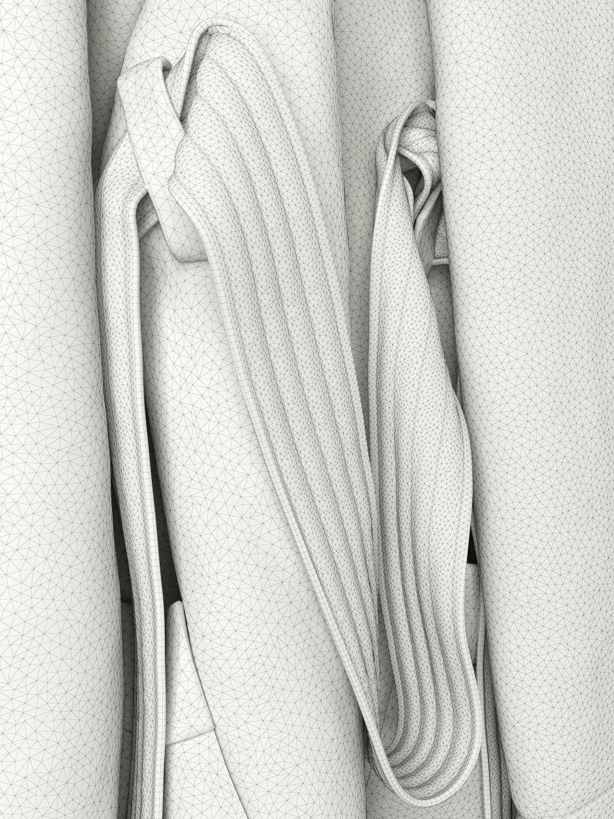 Hanging Bathrobes 3D model_8