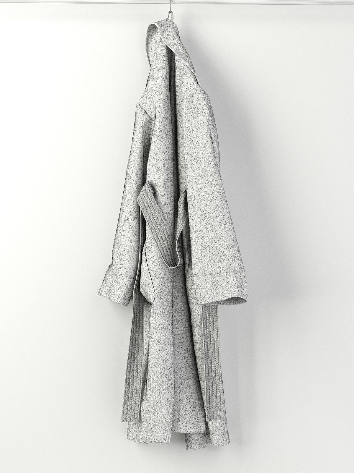 Hanging Bathrobes 3D model_7
