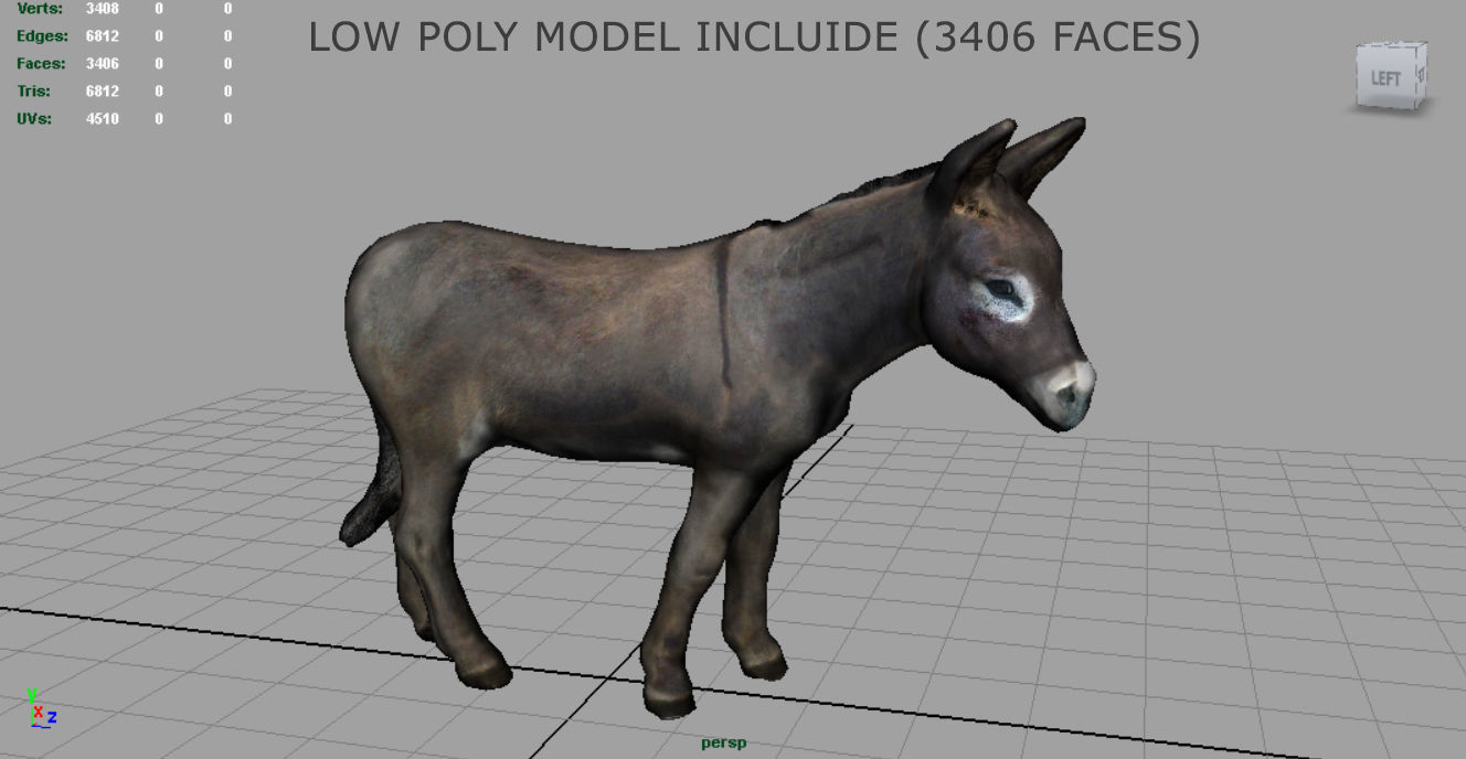 Farm Animals Collection Pack Low-poly 3D model_25