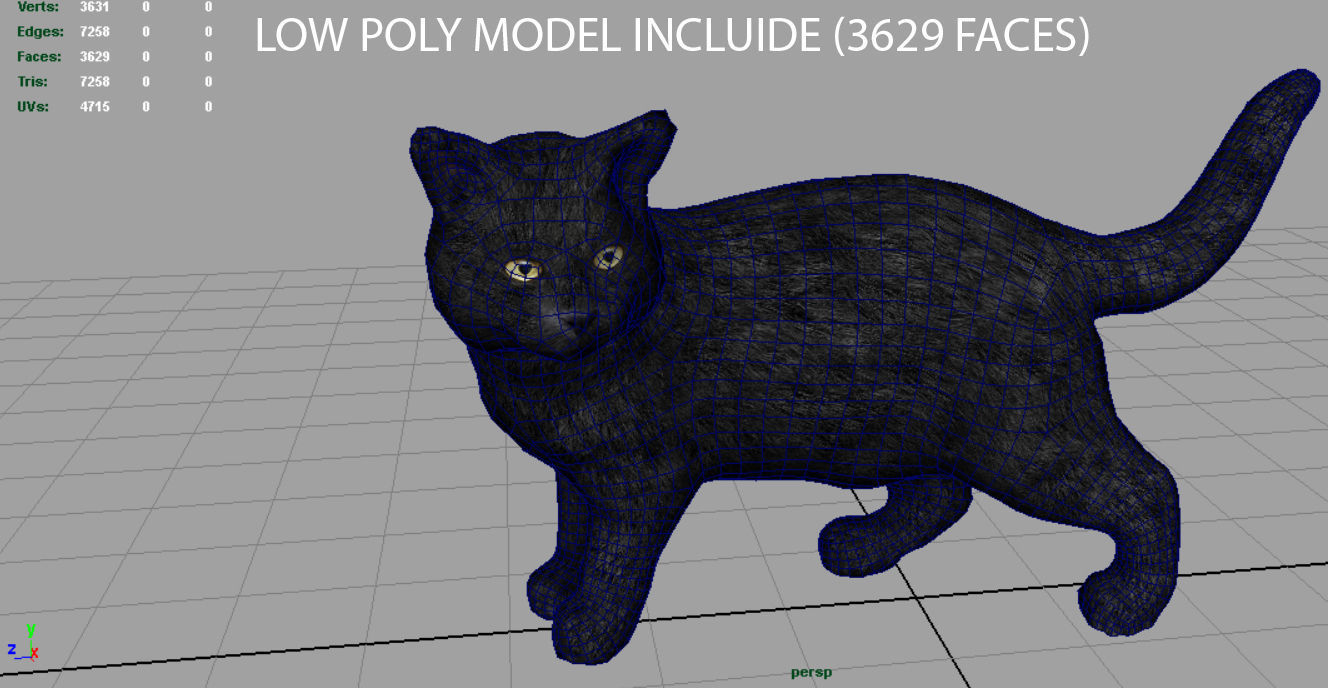 Farm Animals Collection Pack Low-poly 3D model_16