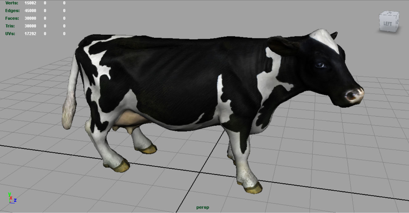 Farm Animals Collection Pack Low-poly 3D model_7