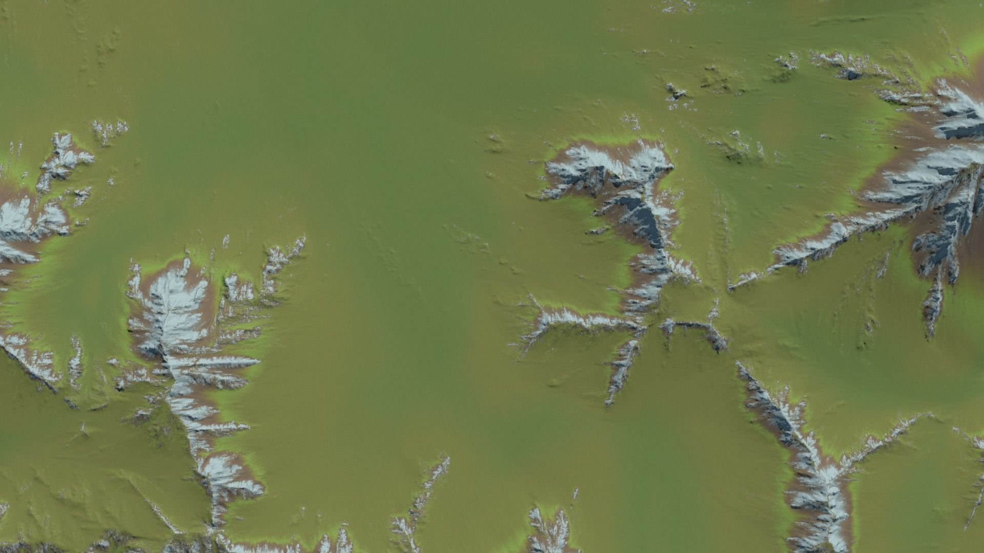 Grassy Mountain Landscape 3D model_4