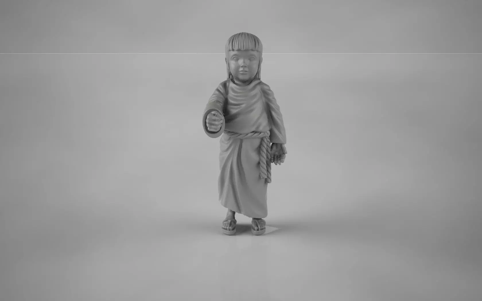 Child little girl 3D print model