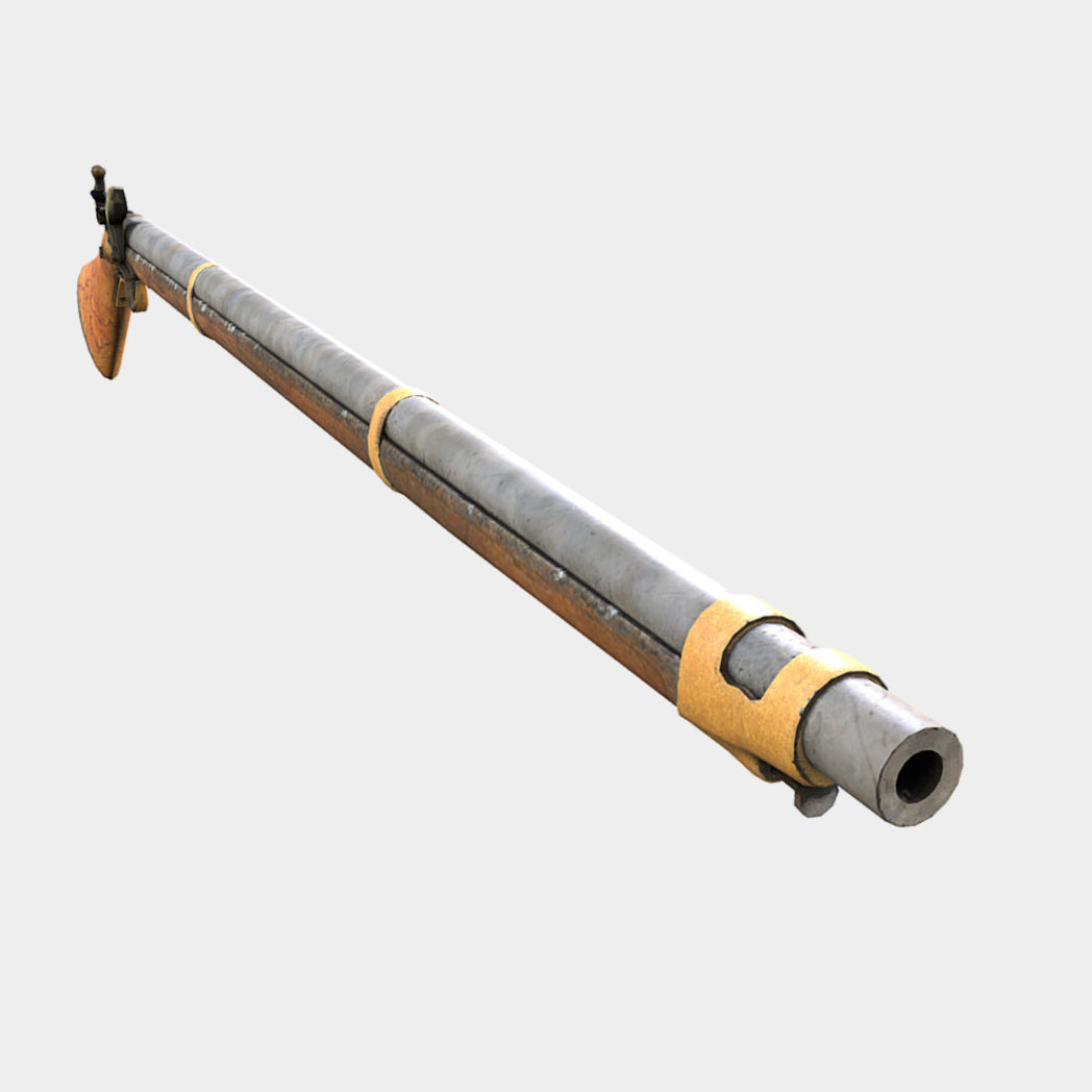 Muskets and Rifles Collection Low-poly 3D model_18