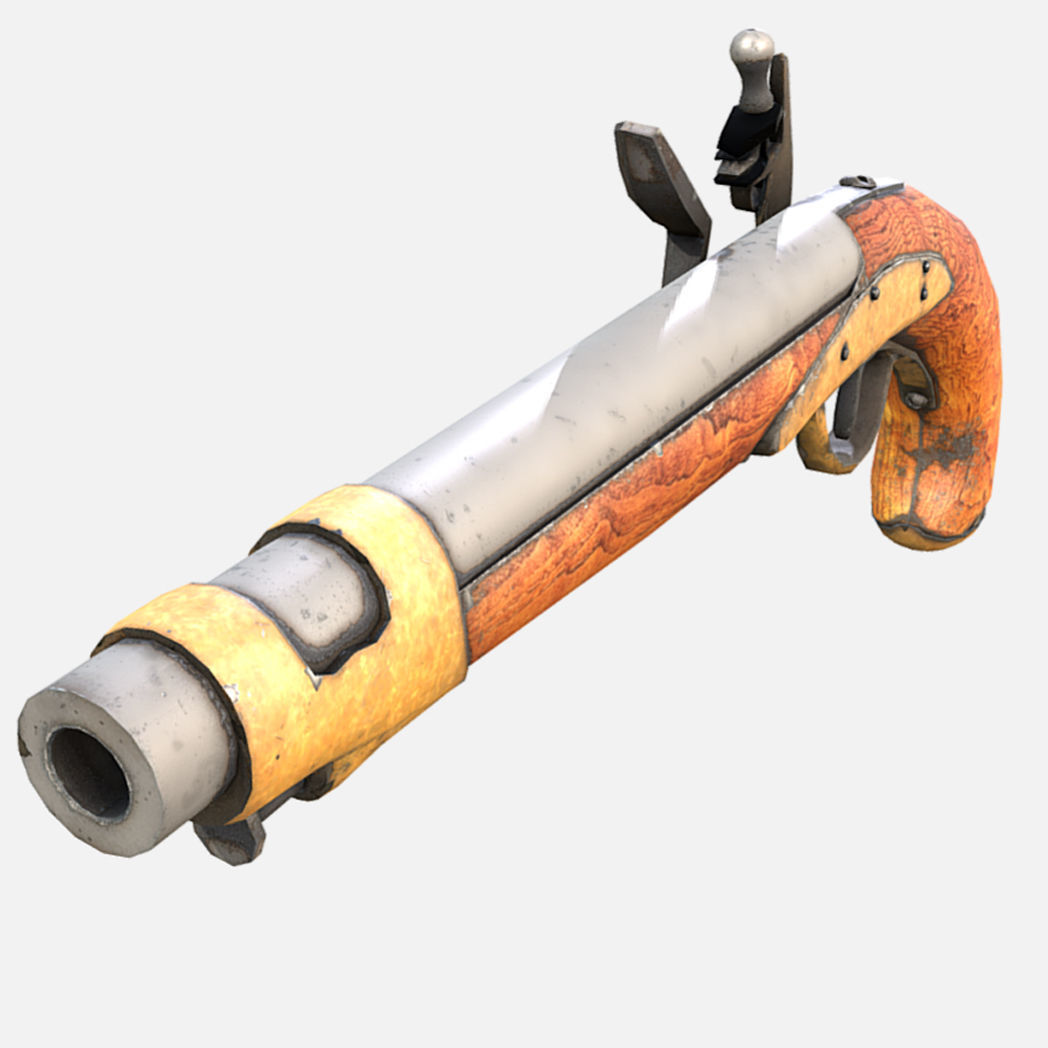 Muskets and Rifles Collection Low-poly 3D model_2