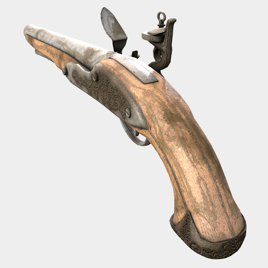 Muskets and Rifles Collection Low-poly 3D model_13