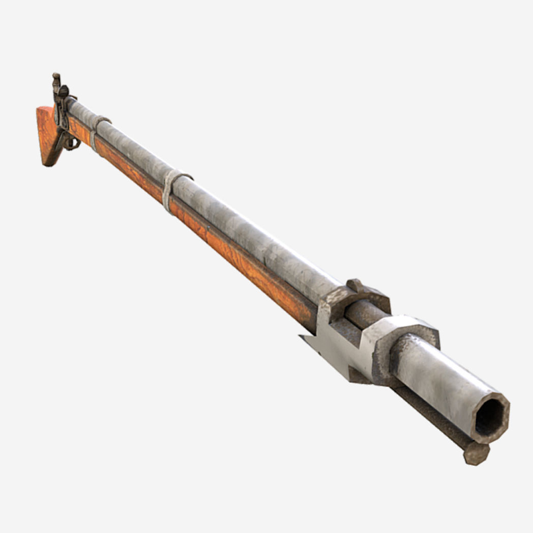 Muskets and Rifles Collection Low-poly 3D model_28