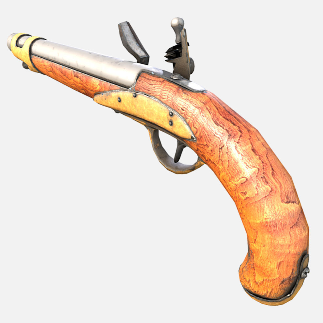 Muskets and Rifles Collection Low-poly 3D model_3