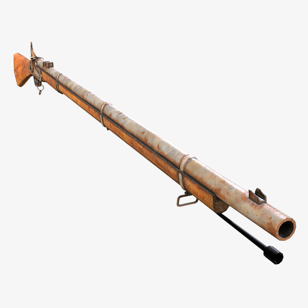 Muskets and Rifles Collection Low-poly 3D model_22