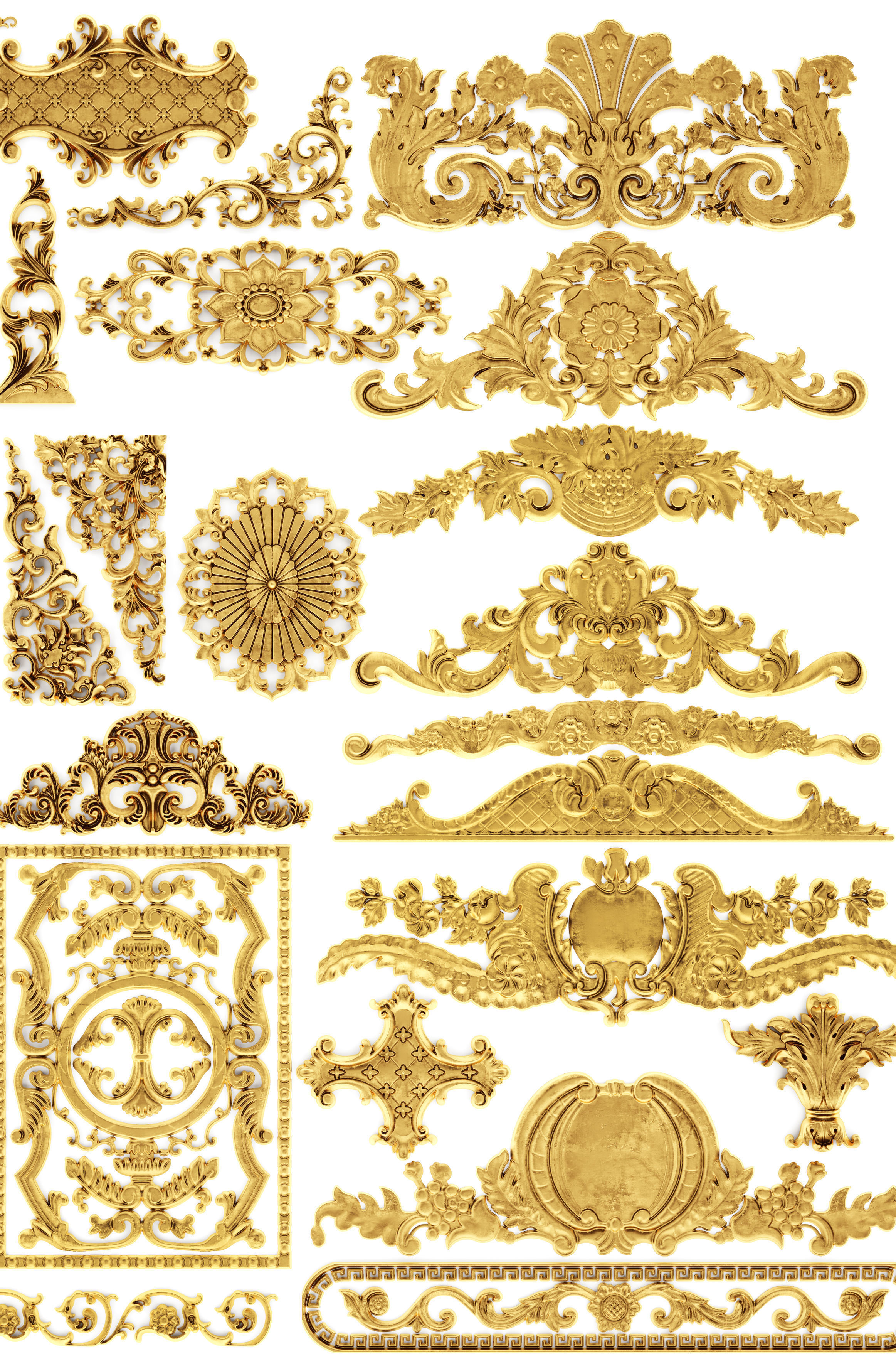 Cartouches SET35 3D model_1