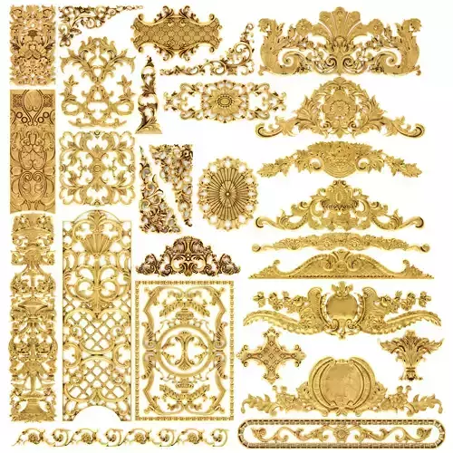 Cartouches SET35 3D model