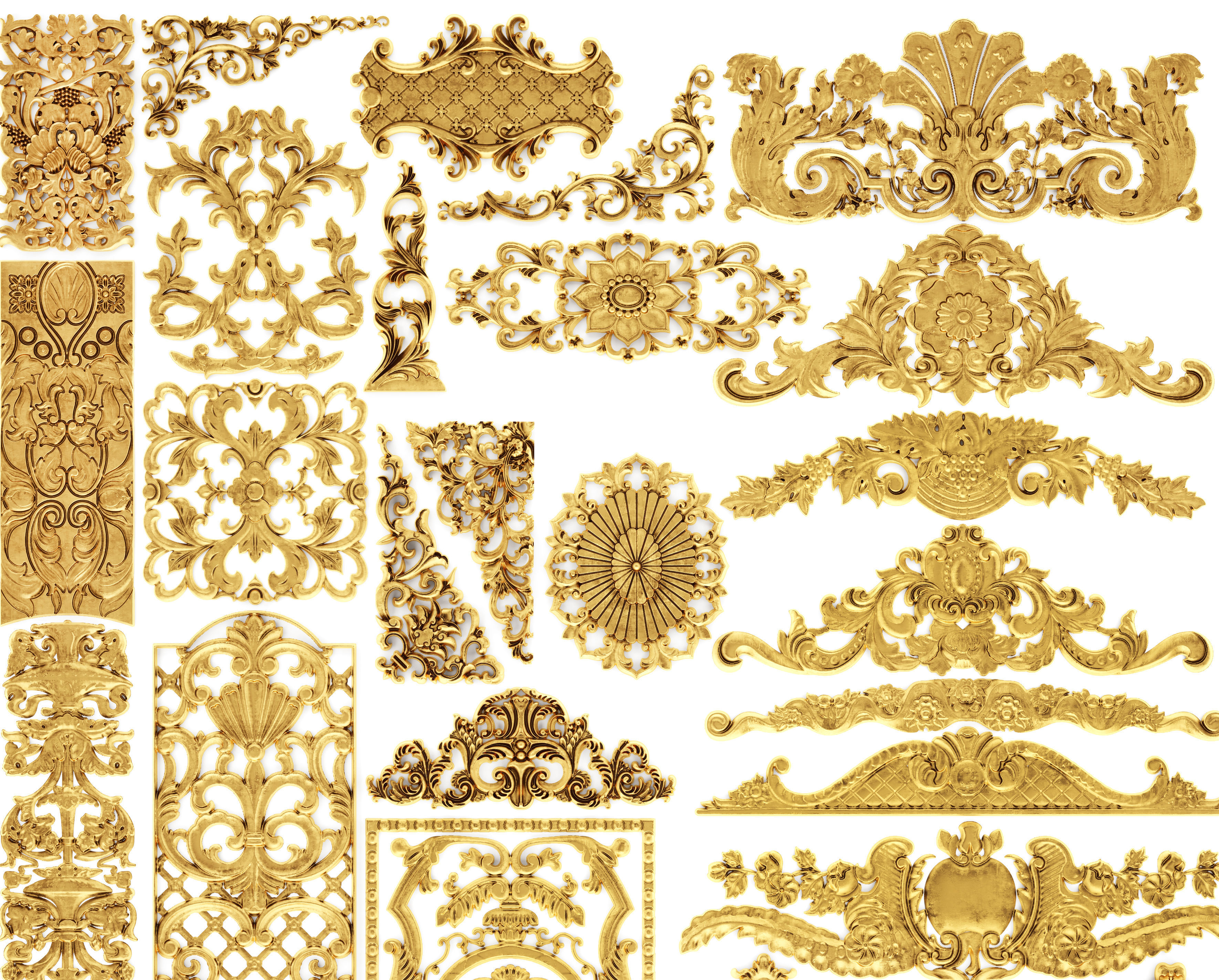 Cartouches SET35 3D model_4