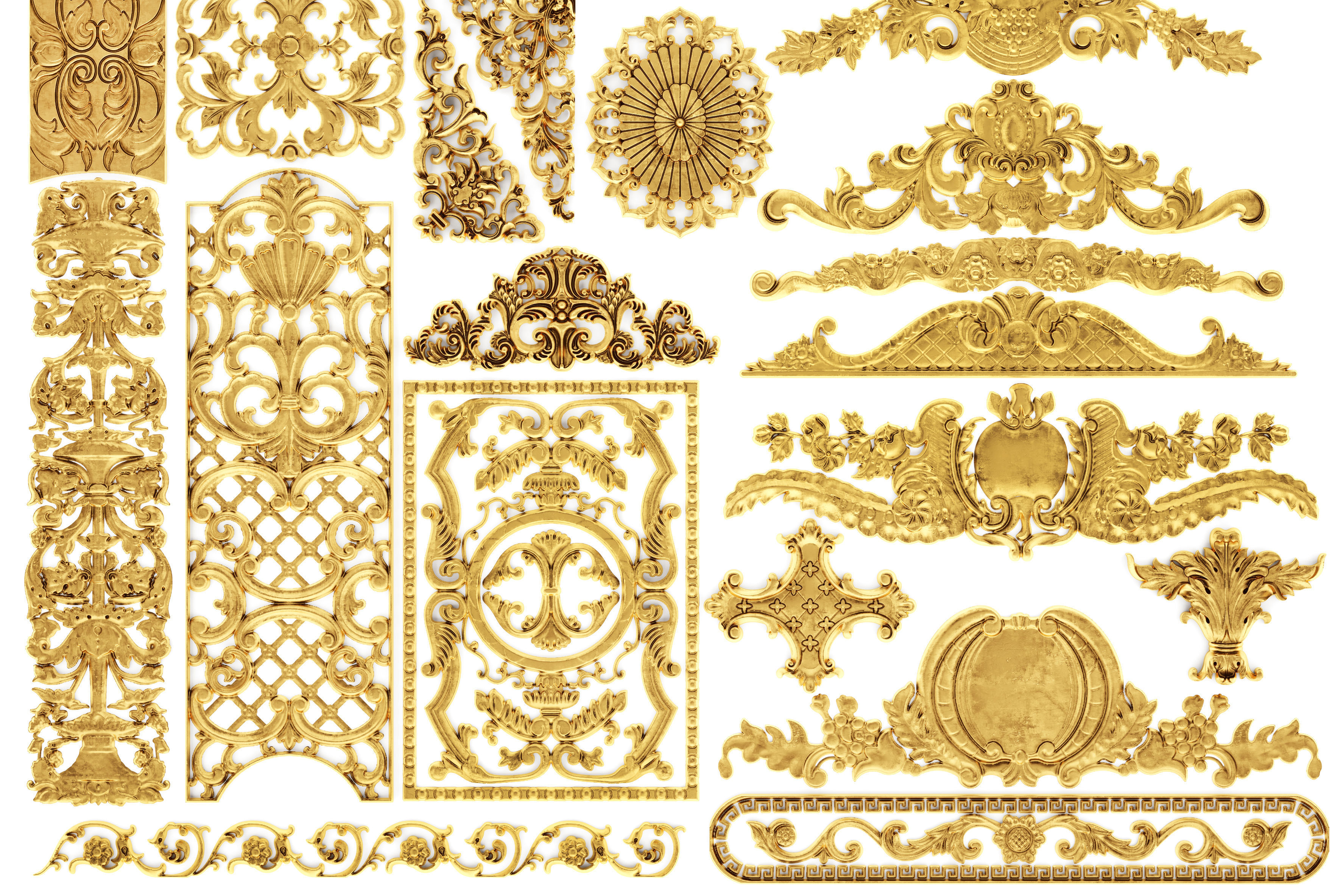 Cartouches SET35 3D model_5