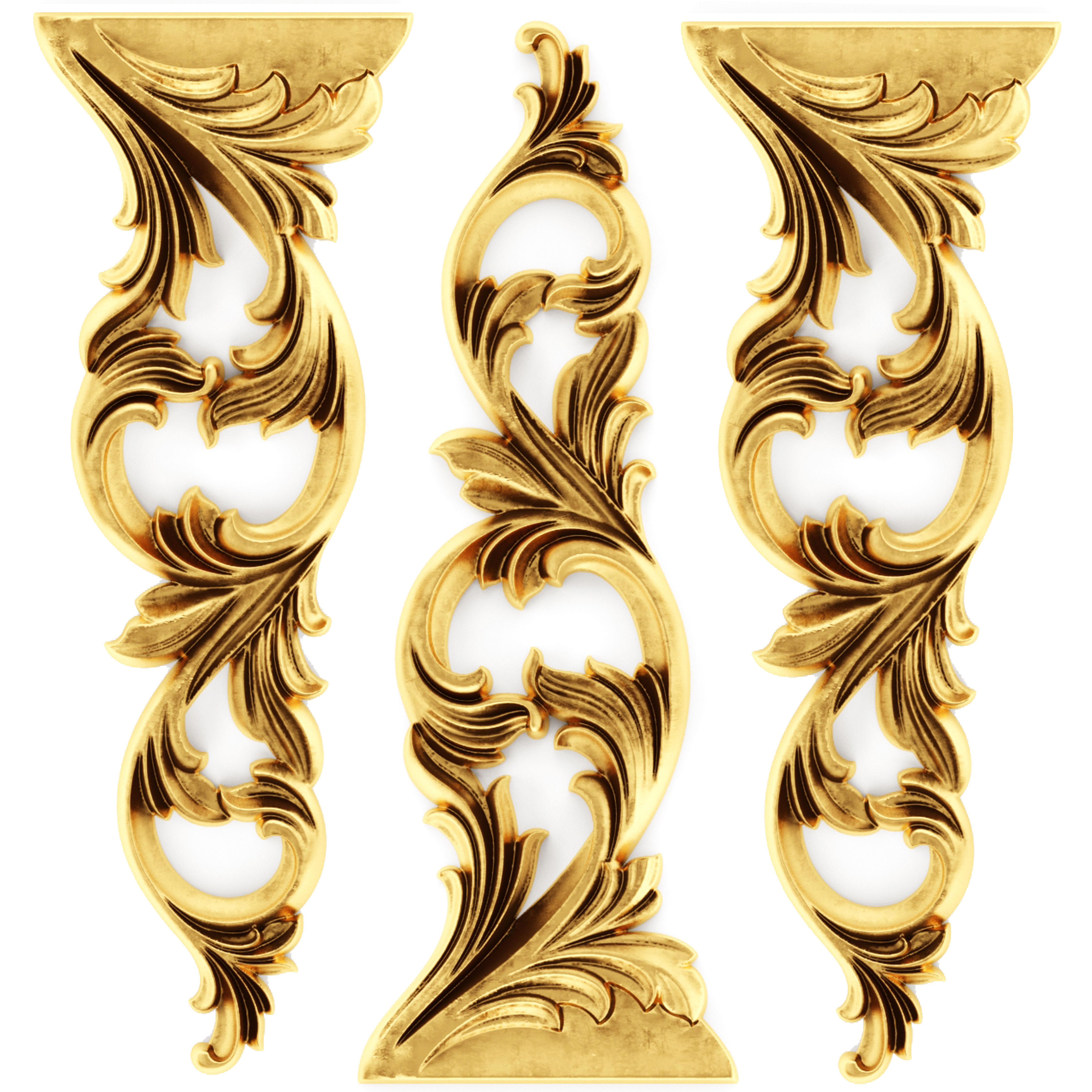 Cartouches SET35 3D model_10
