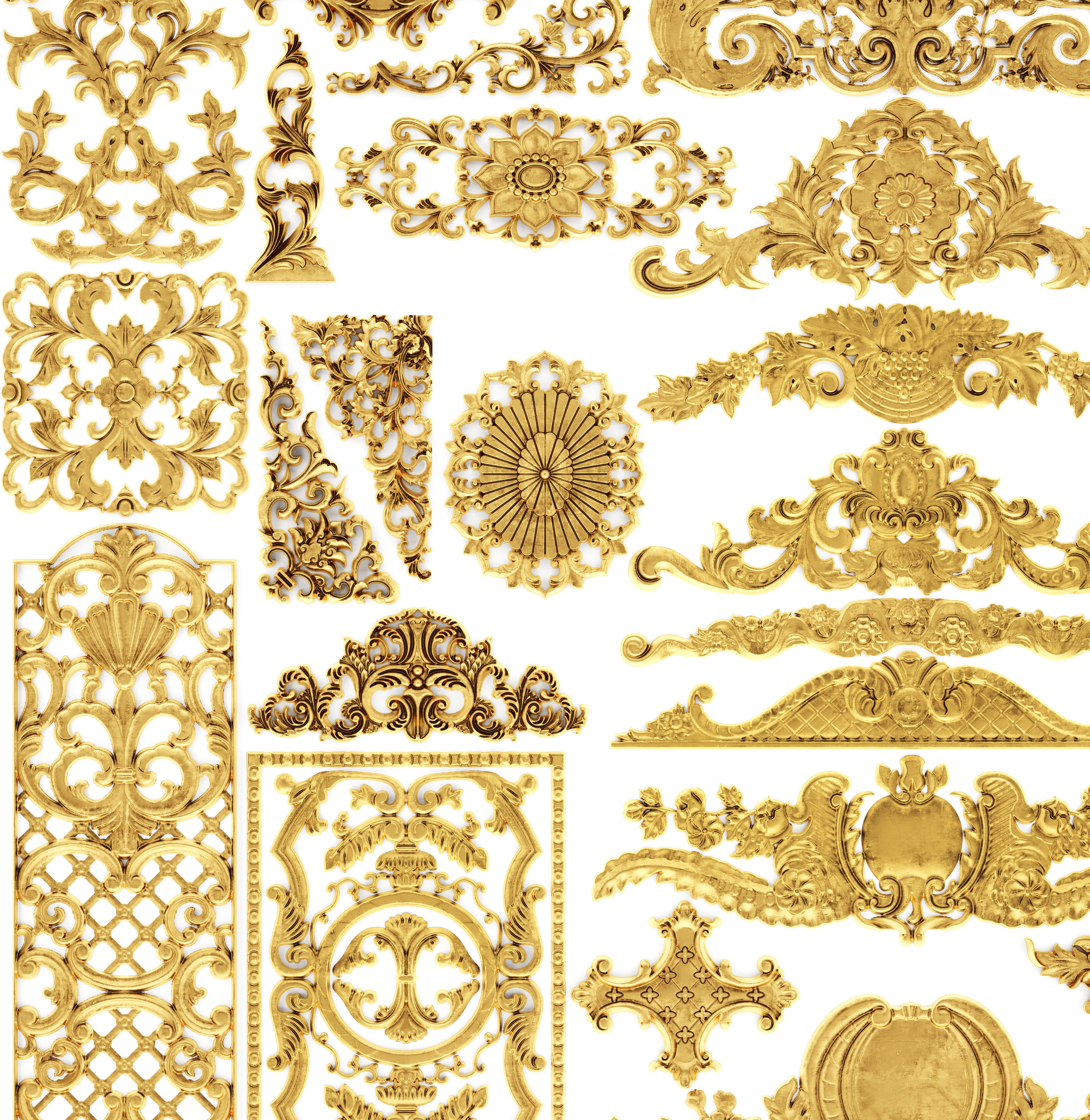 Cartouches SET35 3D model_22