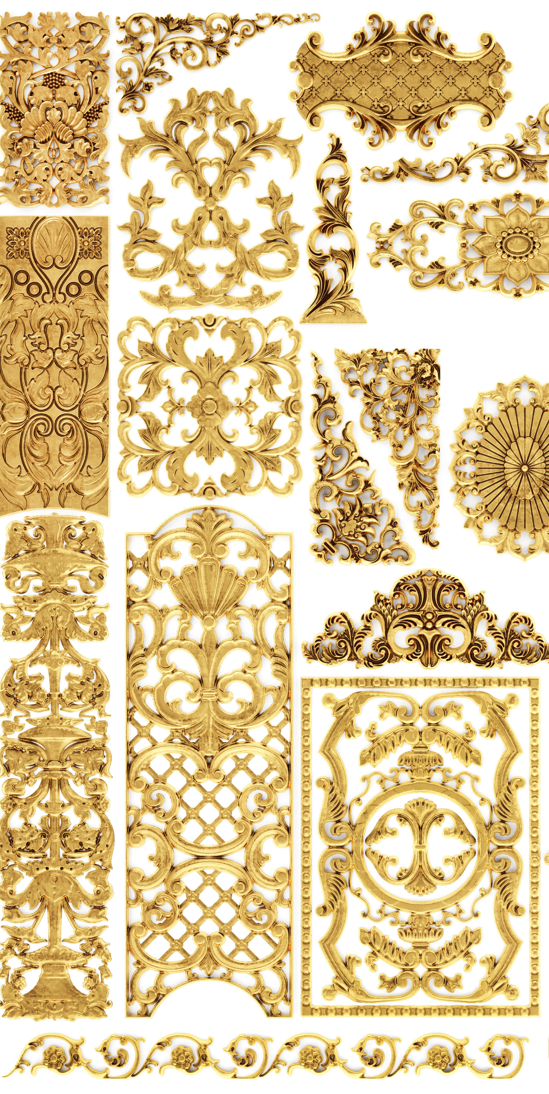 Cartouches SET35 3D model_2