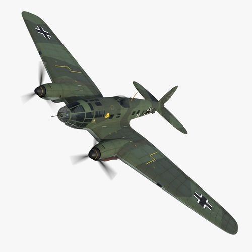Heinkel He 111 B3-DB Low-poly 3D model