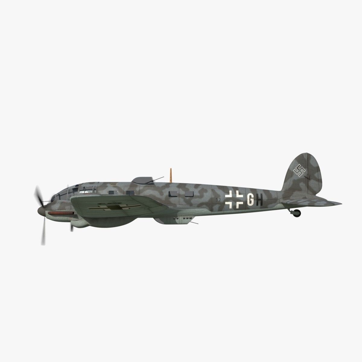 Heinkel He 111 - Mega Collection Low-poly 3D model_14