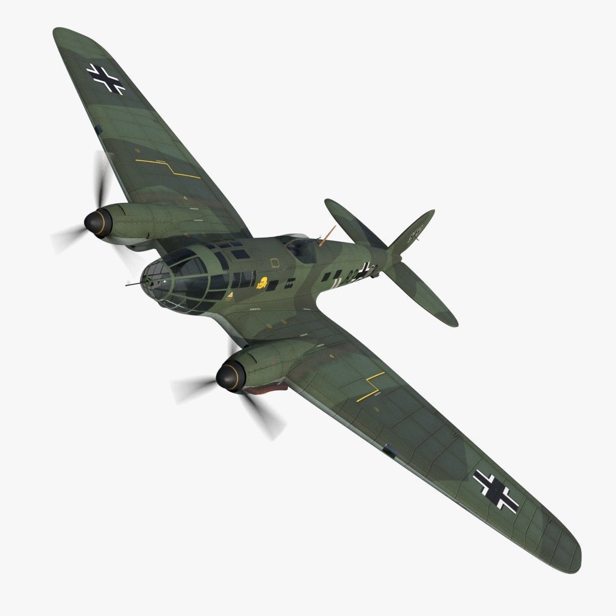 Heinkel He 111 - Mega Collection Low-poly 3D model_31