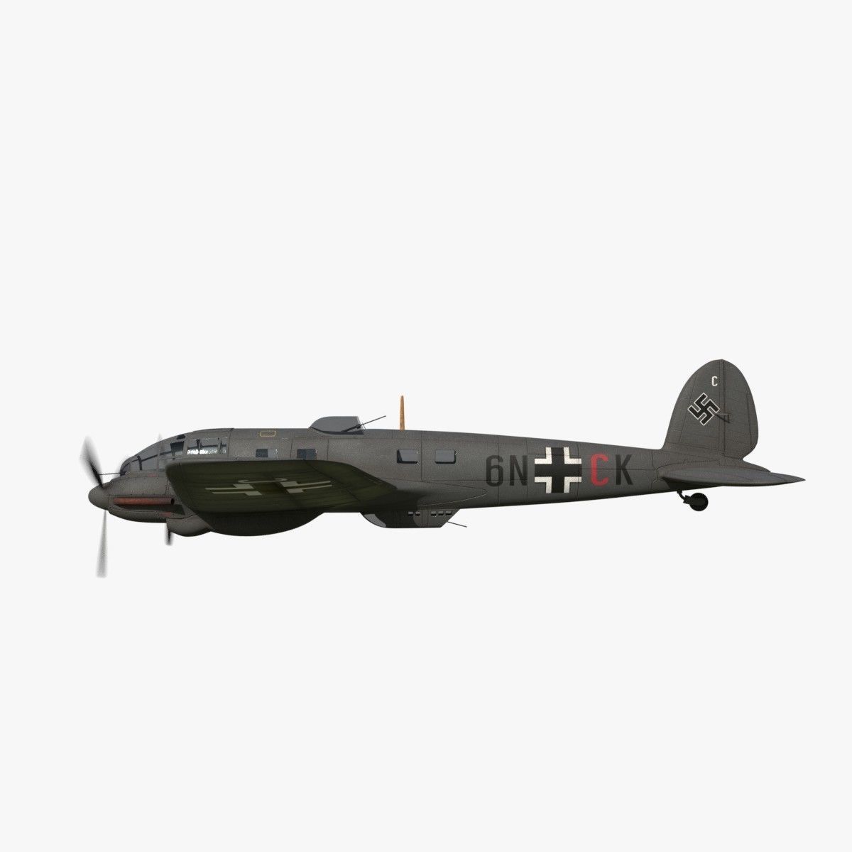 Heinkel He 111 - Mega Collection Low-poly 3D model_19