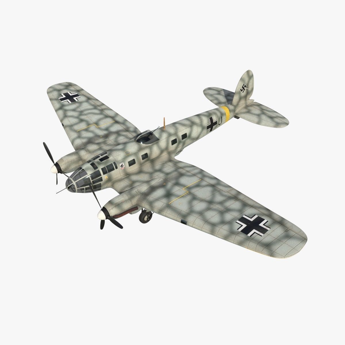 Heinkel He 111 - Mega Collection Low-poly 3D model_37