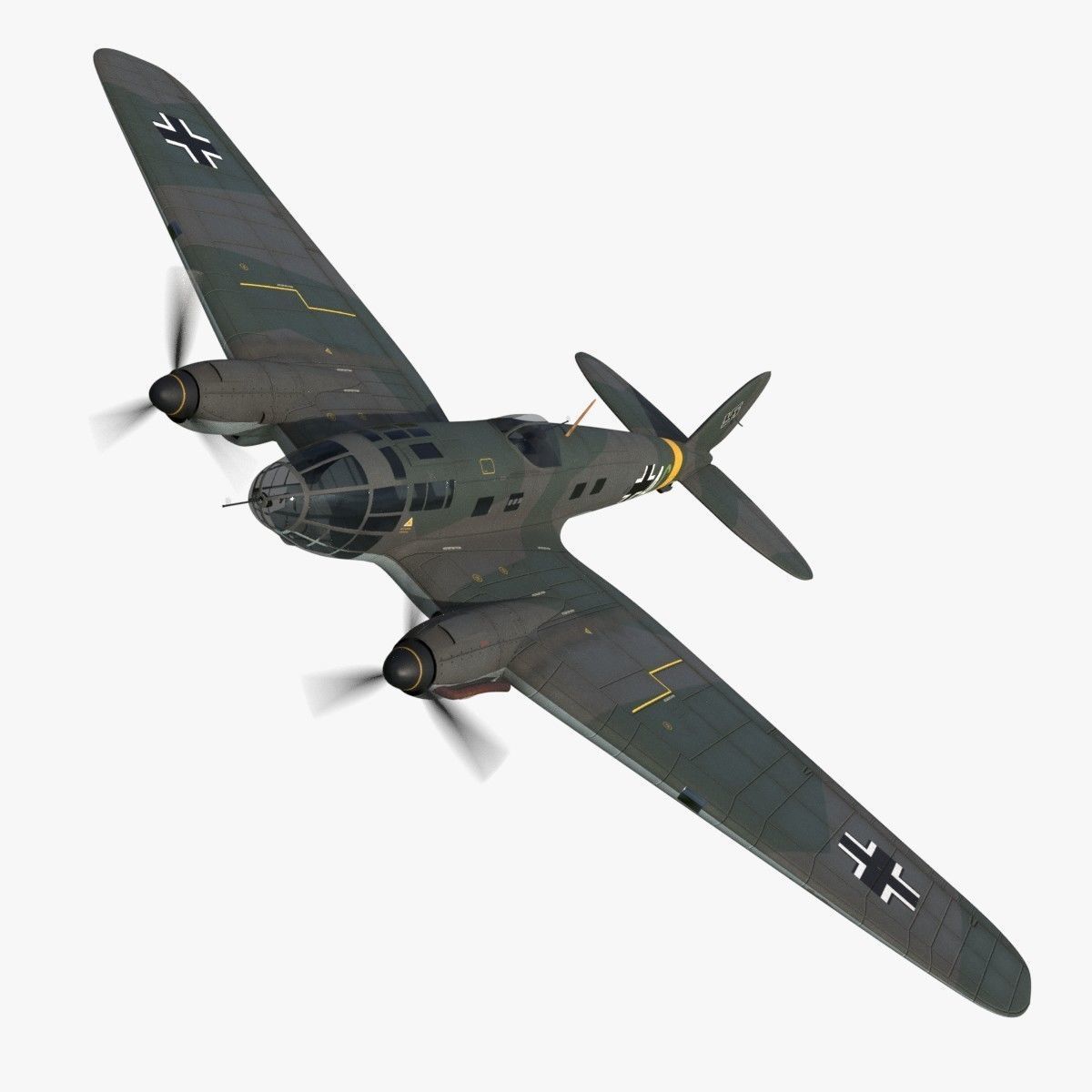 Heinkel He 111 - Mega Collection Low-poly 3D model_21
