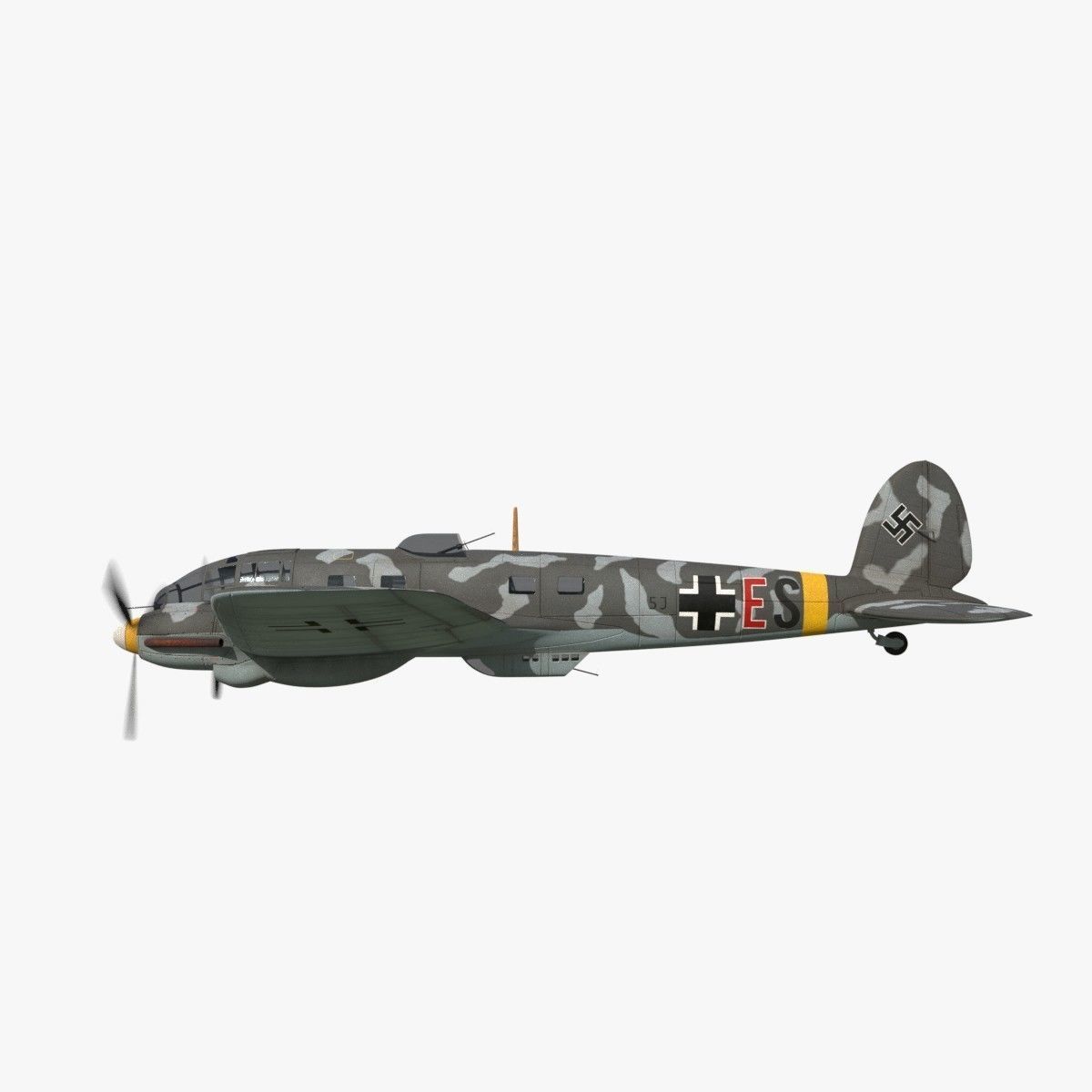 Heinkel He 111 - Mega Collection Low-poly 3D model_9