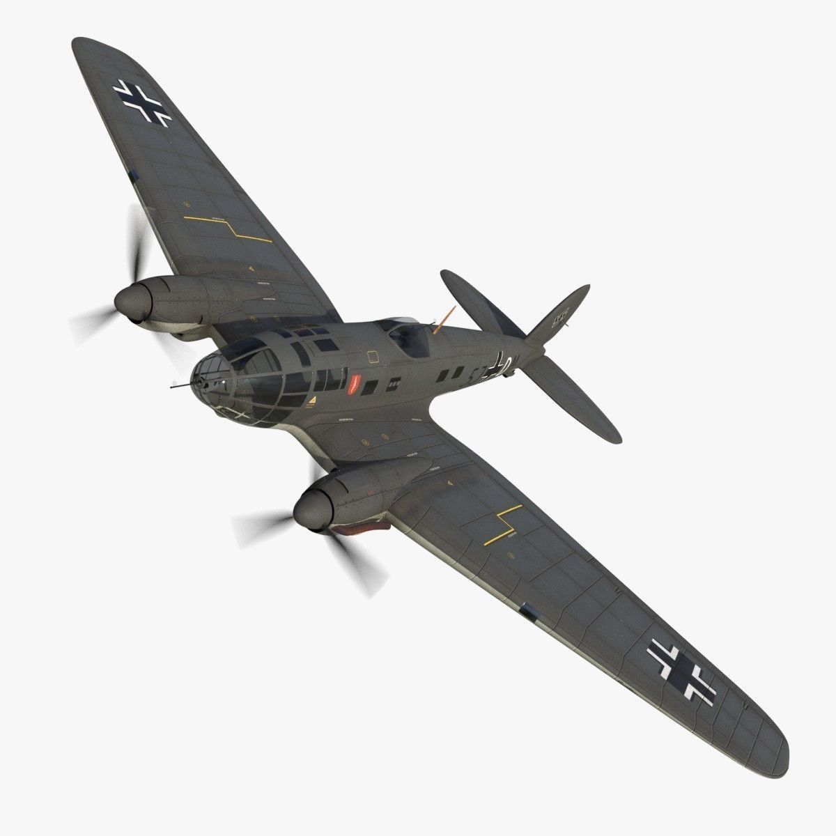 Heinkel He 111 - Mega Collection Low-poly 3D model_1