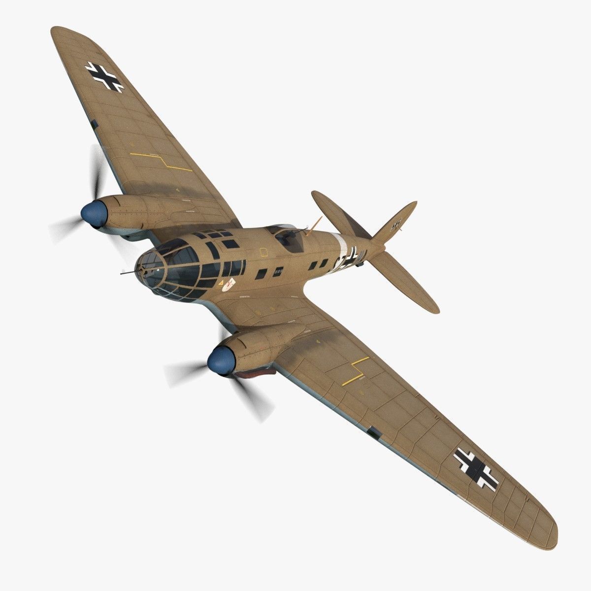 Heinkel He 111 - Mega Collection Low-poly 3D model_41