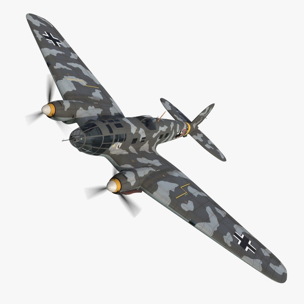 Heinkel He 111 - Mega Collection Low-poly 3D model_6