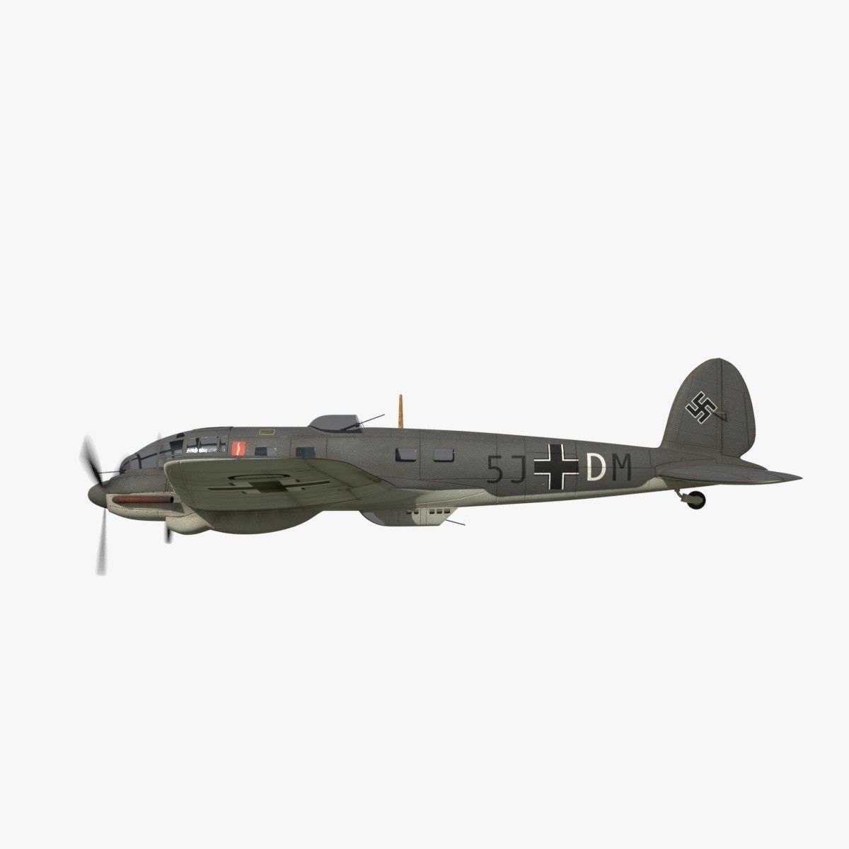 Heinkel He 111 - Mega Collection Low-poly 3D model_4