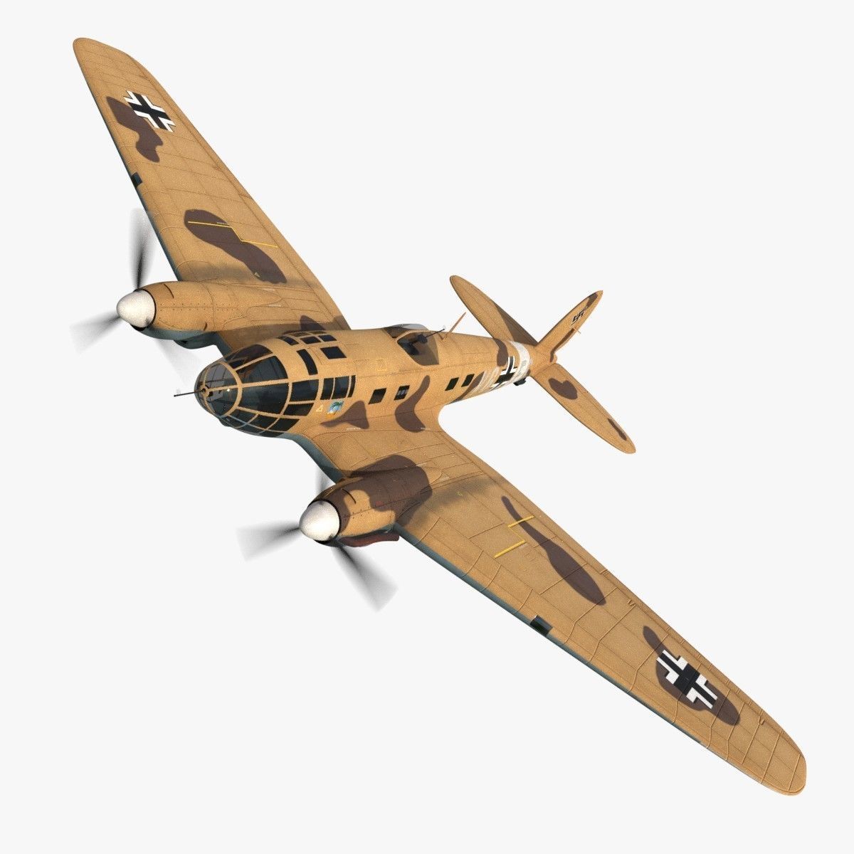 Heinkel He 111 - Mega Collection Low-poly 3D model_47