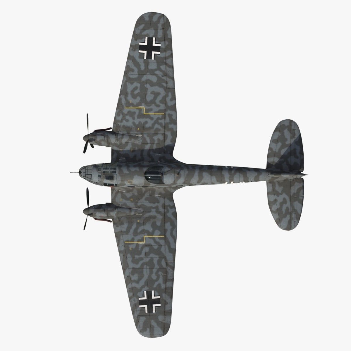 Heinkel He 111 - Mega Collection Low-poly 3D model_13