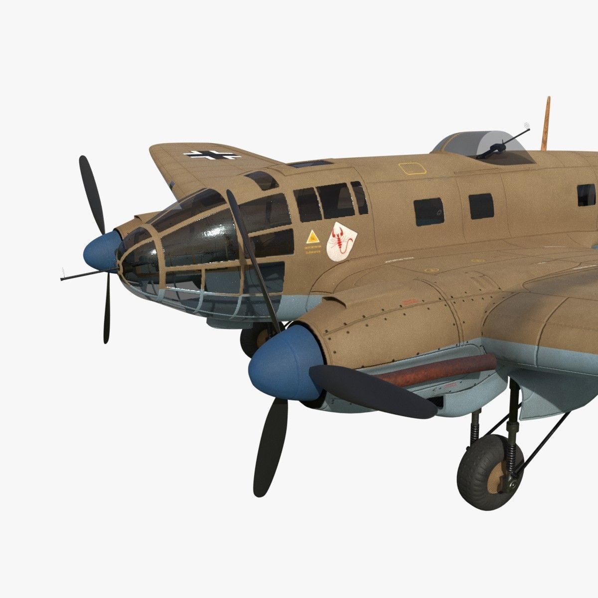 Heinkel He 111 - Mega Collection Low-poly 3D model_45