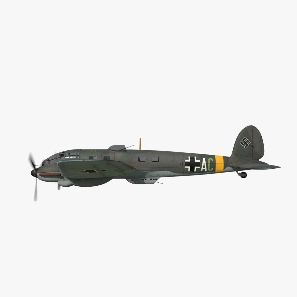 Heinkel He 111 - Mega Collection Low-poly 3D model_24