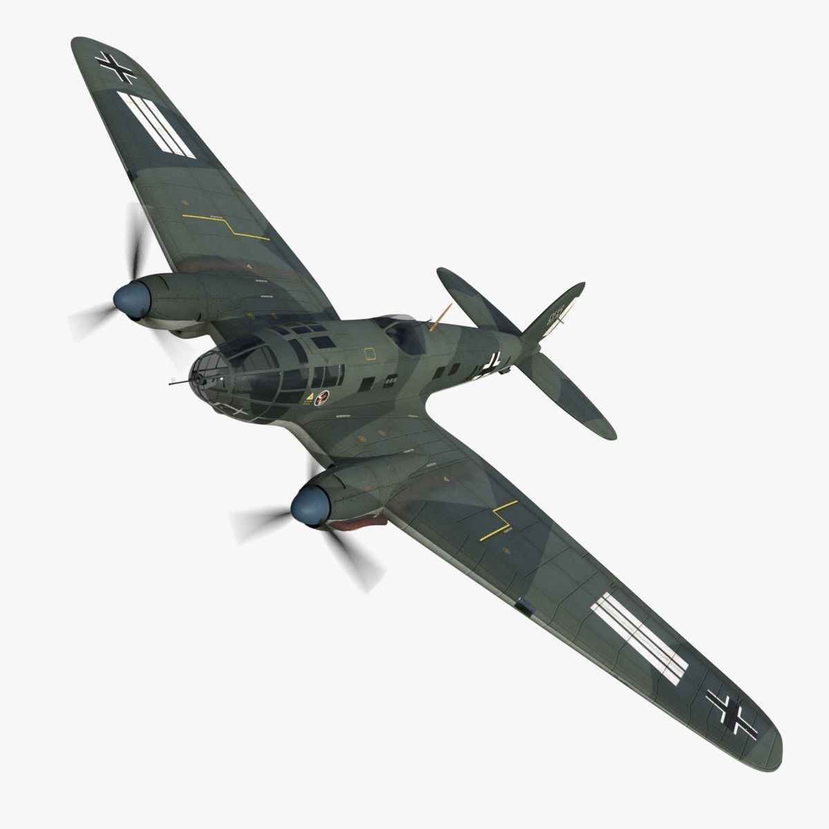Heinkel He 111 - Mega Collection Low-poly 3D model_26