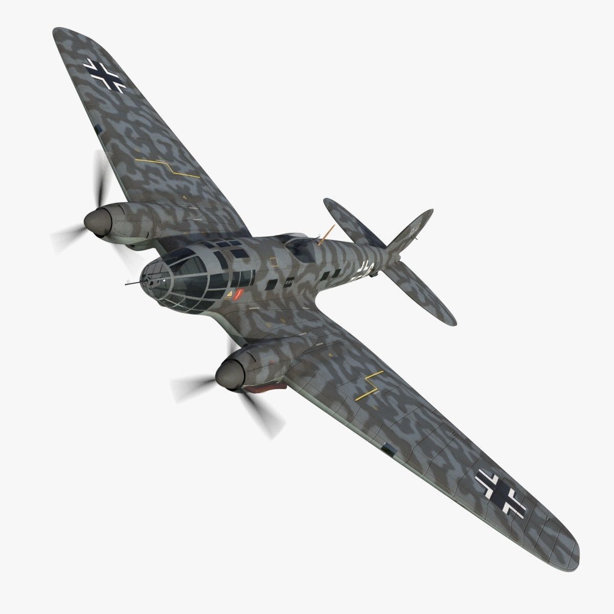 Heinkel He 111 - Mega Collection Low-poly 3D model_11