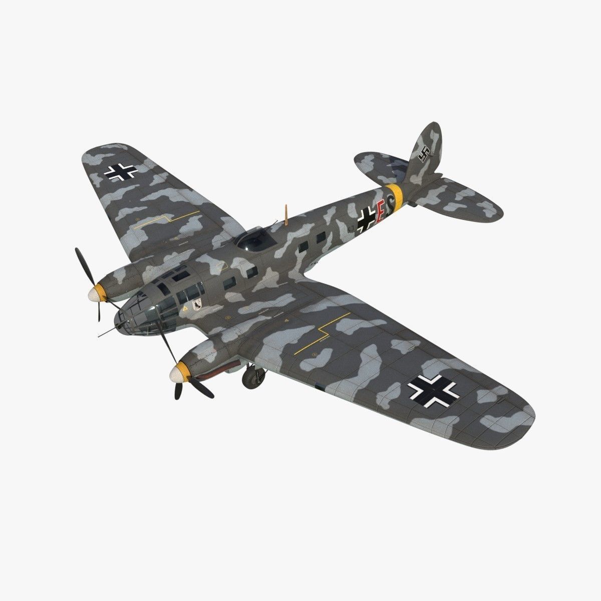 Heinkel He 111 - Mega Collection Low-poly 3D model_7