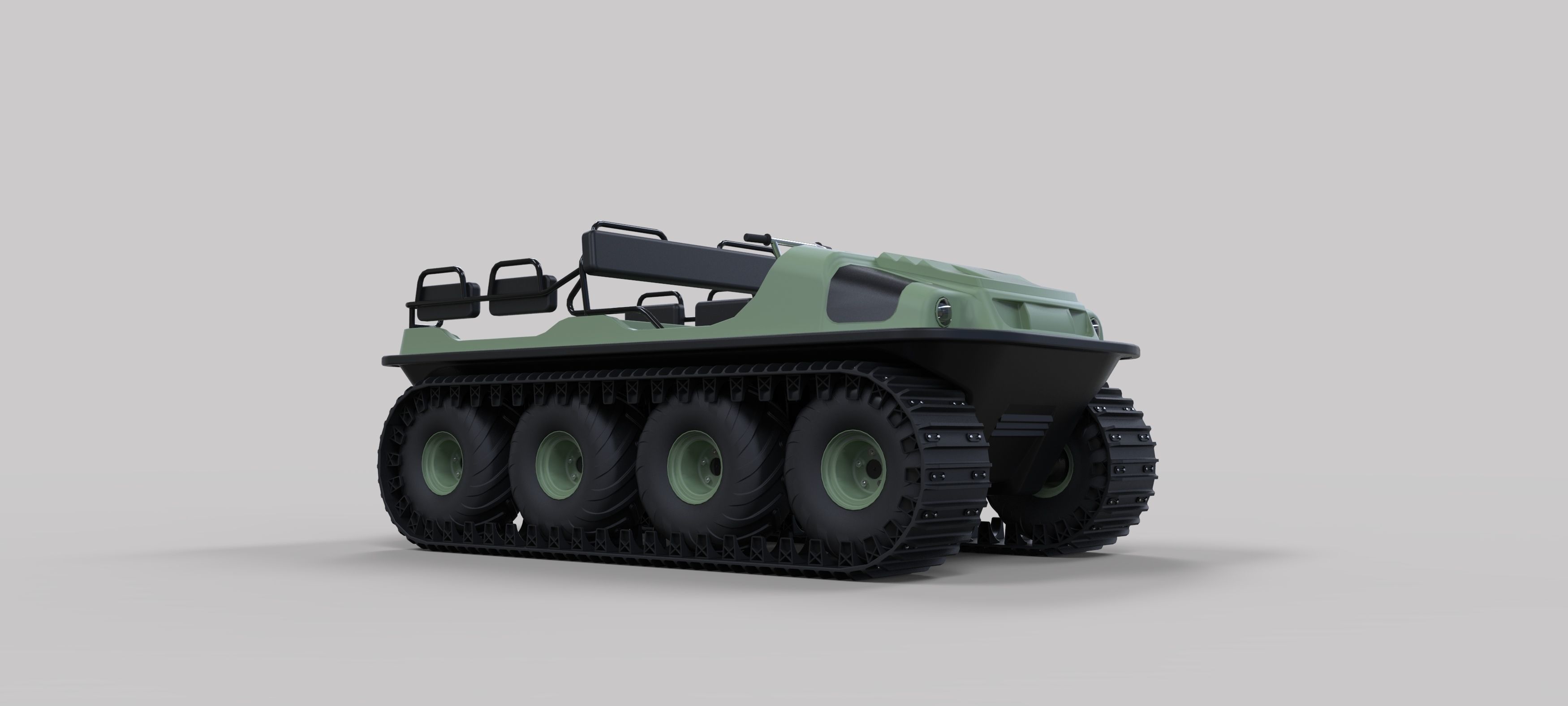 Argo 750 HD 8x8 with tracks 3D model_1